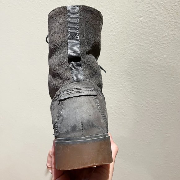 Grey Waterproof Fold-Down Boots - Leather - Timberland - Size 9 Women’s - Picture 11 of 12